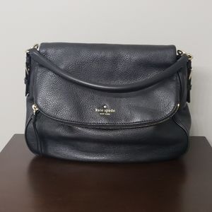 Kate Spade Black Pebble Leather Handbag